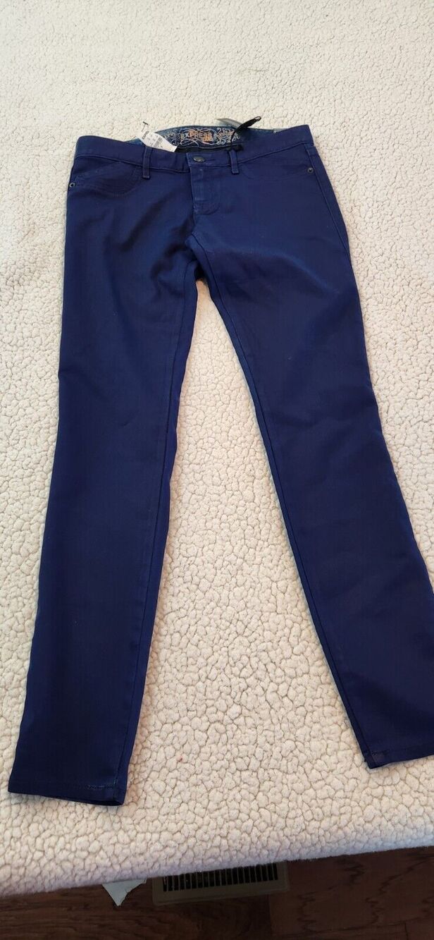 express jeans womens size 6r legging low rise stretch denim blue